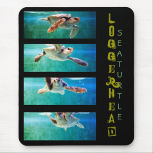 Loggerhead Zee Turtle Study Mousepad Muismat