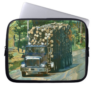 Logging Truck Driver's Art Laptop Sleeve