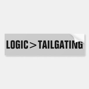 Logica is groter dan op maat maken bumpersticker