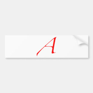 Logidea Atheist logo Bumpersticker