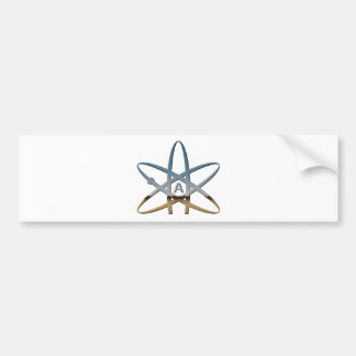 Logidea atheïstisch atomsymbool bumpersticker