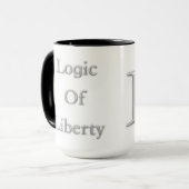 Logique de tasse de café de logo de liberté (Devant gauche)