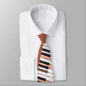 Logische brick Black en White D7 Chord Graphic Stropdas (Gebonden)