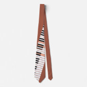 Logische brick Black en White D7 Chord Graphic Stropdas (Voorkant)