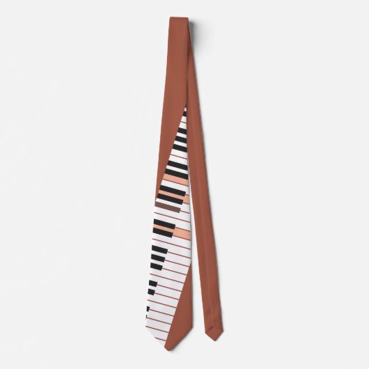 Logische brick Black en White D7 Chord Graphic Stropdas (Voorkant)