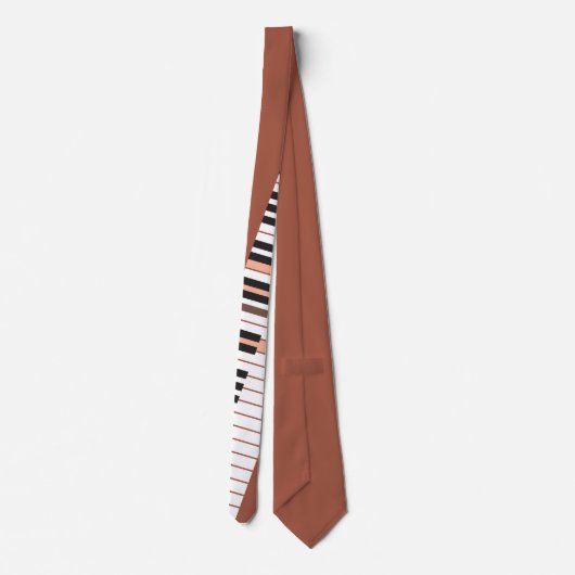 Logische brick Black en White D7 Chord Graphic Stropdas (Achterkant)