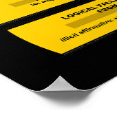 Logische fouten - Zeg gewoon nee Poster (Hoek)