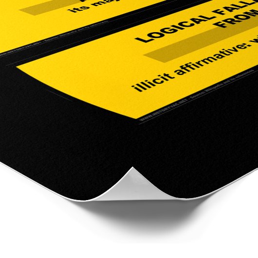 Logische fouten - Zeg gewoon nee Poster (Hoek)