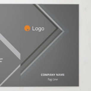 Logische monochromatische geometrische retroflecto drieluik kaart