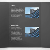 Logische monochromatische geometrische retroflecto drieluik kaart (Binnenkant midden)