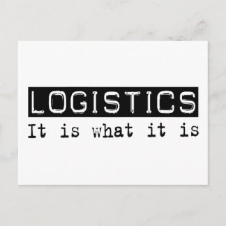 Logistiek het is briefkaart