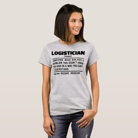 Logistiek medewerker Zelfstandig naamwoord Definit T-shirt (Voorkant volledig)
