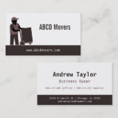Logistiek moderne Mover Moving Services Brown Visitekaartje (Voorkant / Achterkant)