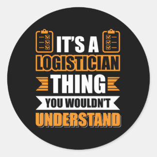Logistiek Ronde Sticker