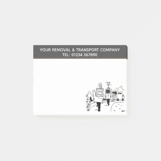 Logistiek, Transport en Verhuizingen Bedrijf Post-it® Notes (Voorkant)