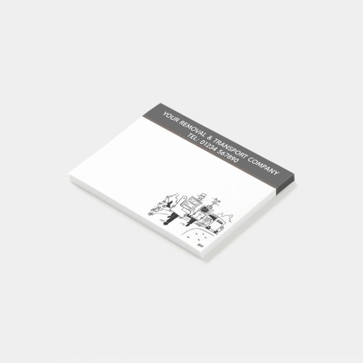 Logistiek, Transport en Verhuizingen Bedrijf Post-it® Notes (Schuin)