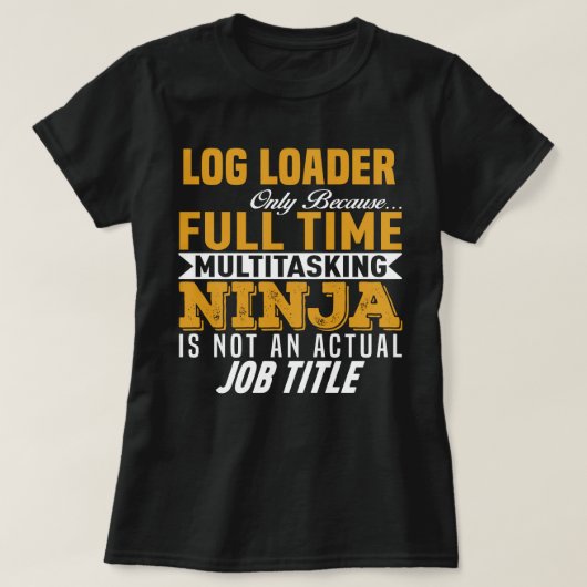 Loglader T-shirt (Design voorkant)