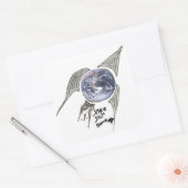 logo1 vierkante sticker (Envelop)