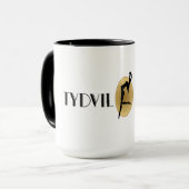 Logo #2 de tasse de café d'hôtel de Tydvil grand (Devant gauche)