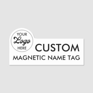LOGO 3" x 1.5" op maat gemaakte magnetische naamka Naamplaatje