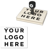 Logo 4 x 5 inch 	rubberstempel (Gestempeld)