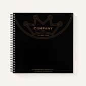 Logo 8,5 inch x 8,5 inch spiral Notitieboek (Voorkant)