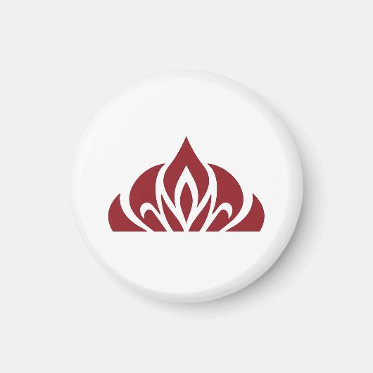 logo à flamme rouge sur aimant (Devant)