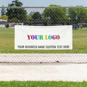 Logo Aangepaste bedrijfsbanner en promotiebanner v Spandoek