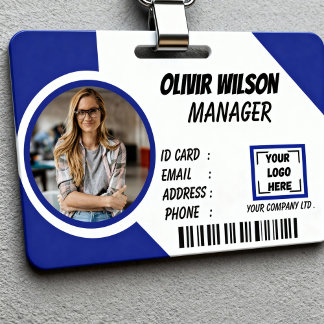Logo Aangepaste Foto ID Kaart Badge Houder