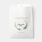 Logo aangepaste kerstmis bedankzakje (Voorkant)