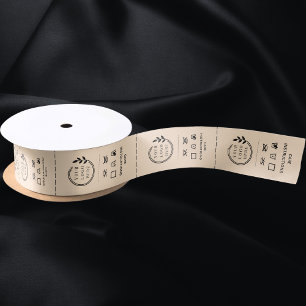 Logo Aangepaste labels voor kleding voor zakelijk Lint