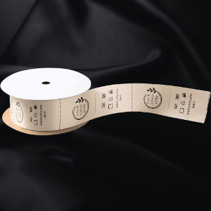 Logo Aangepaste labels voor kleding voor zakelijk Lint