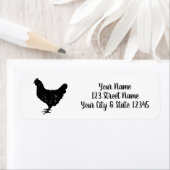  logo aangepaste retouradreslabels voor kip etiket (Insitu)