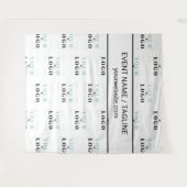 Logo Aangepaste tekst Half Drop Herhaling Witte Ac Wandkleed (Voorkant (horizontaal))