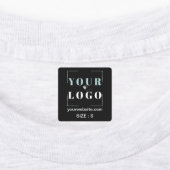 Logo Aangepaste tekst Website Kledingstuk Grootte  Labels (Aangebracht)
