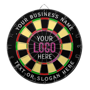 Logo & Aangepaste Tekst Zakelijk Bedrijf Dartbord