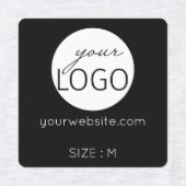 Logo Aangepaste tekstwebsite of Kledingkleding voo Labels (Design 2)