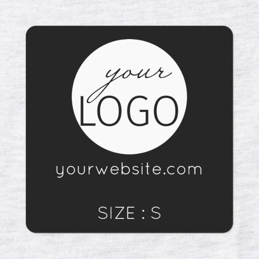 Logo Aangepaste tekstwebsite of Kledingkleding voo Labels (Design 1)