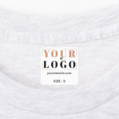 Logo Aangepaste tekstwebsite of Kledingkleding voo Labels (Aangebracht)