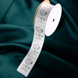 Logo Aangepaste waskleding waslabels Lint