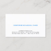 LOGO ABSTRAIT CLOUD sur Carte de visite BLUE GRADI (Dos)