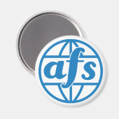 Logo AFS 1972 Standard, Magnet circulaire de 2¼ po (Recto/Verso)
