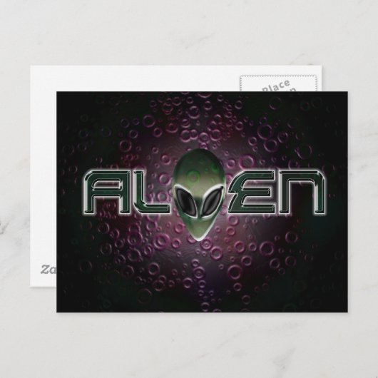 Logo Alien Carte postale (Devant / Derrière)