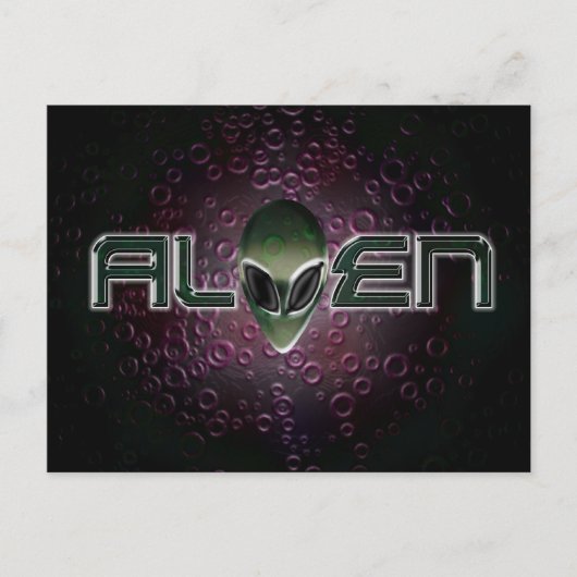 Logo Alien Carte postale (Devant)