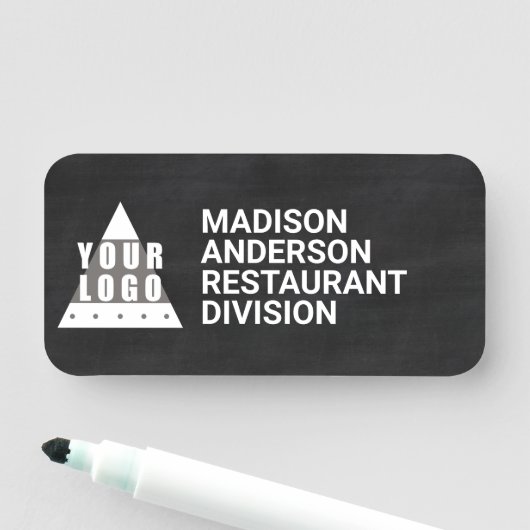 Logo-alkbordeffectgroep Matig drogen wissen Naamplaatje (In situ)