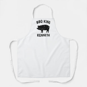 Logo amusant de porc vintage tablier barbecue pour