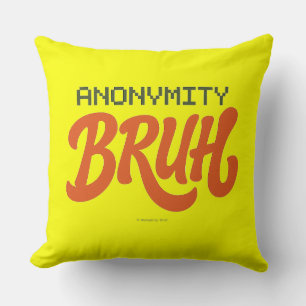 Logo Anonymity Bruh - Coussin de lancer