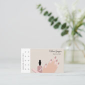 Logo Artiste de clou moderne Carte de visite de ré (Debout devant)