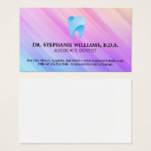 Logo Artistique Tooth Bleu | Dentistère (Devant & derrière)