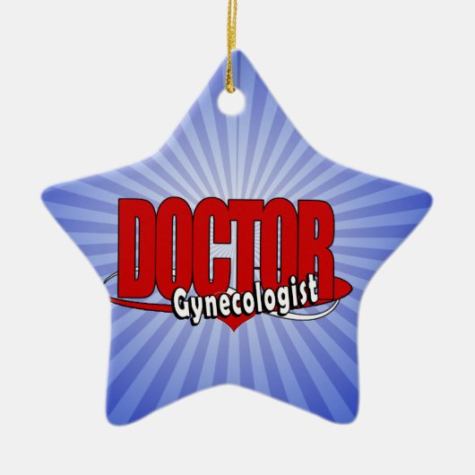 LOGO ARTS GYNECOLOGIST KERAMISCH ORNAMENT (Voorkant)
